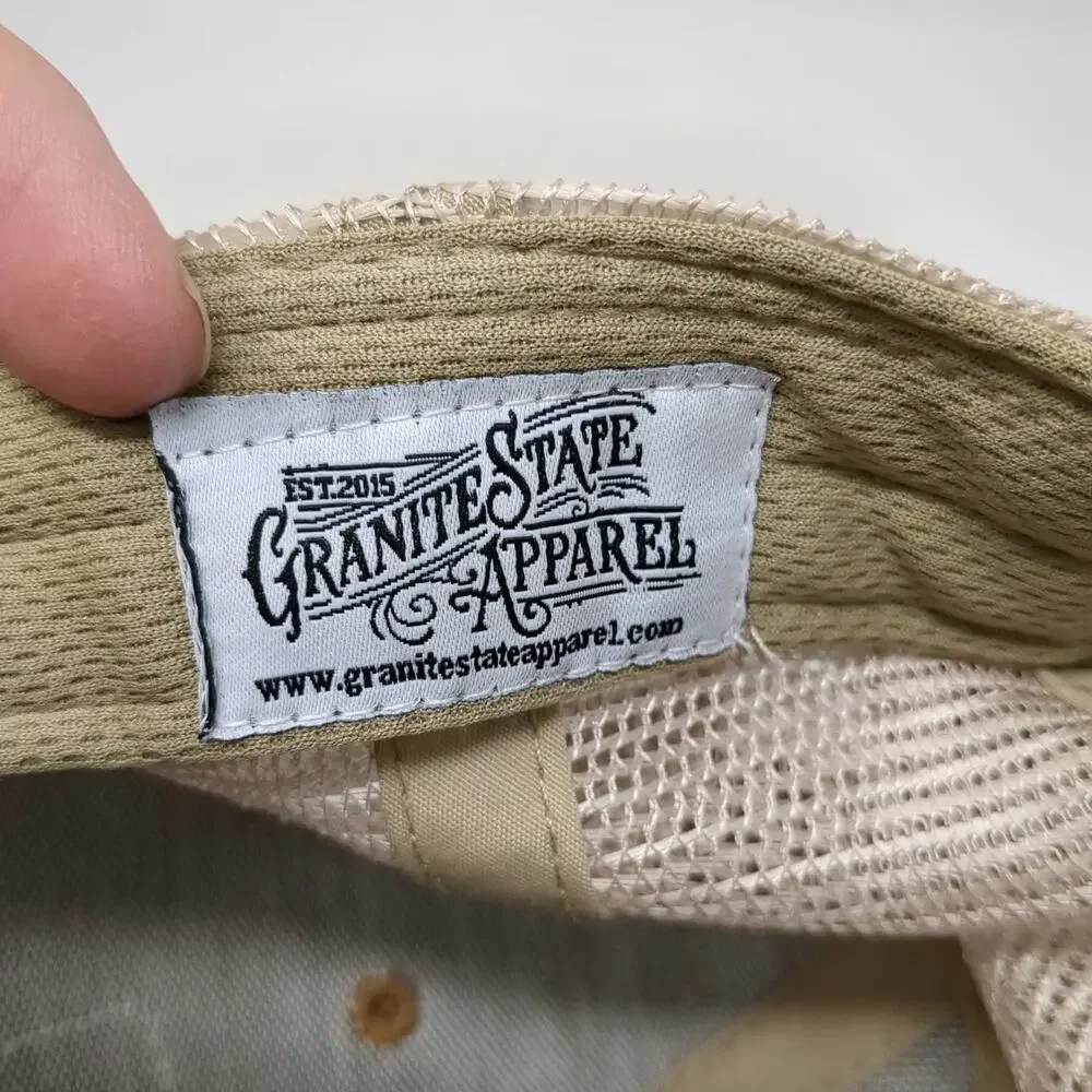 Granite State Apparel Trucker Hat Brown One Size New Hampshire Mountains Mesh